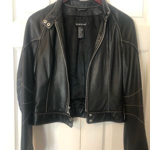 Bebe leather moto jacket